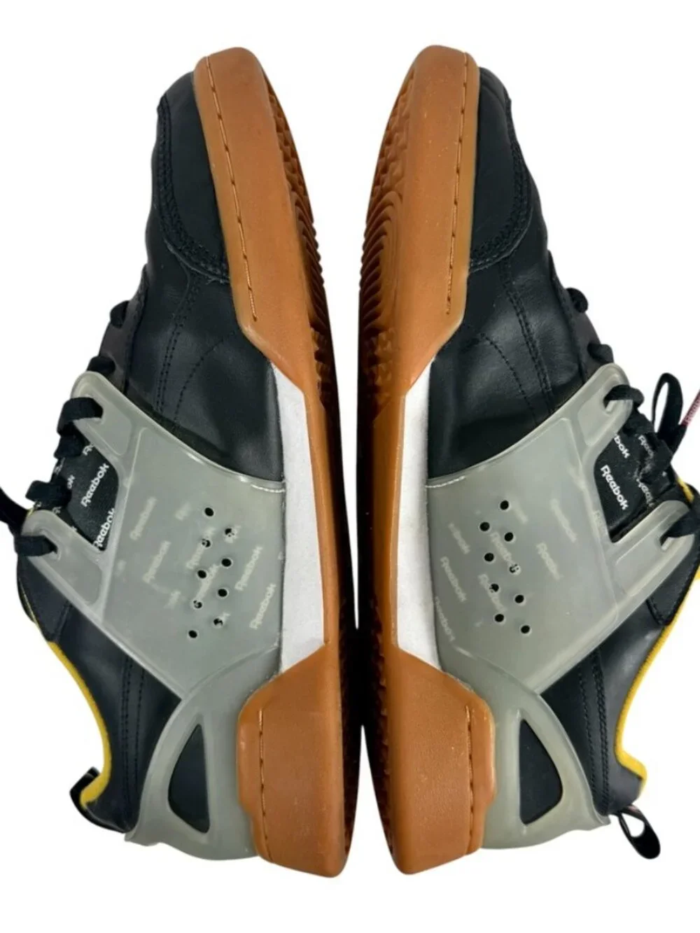 Reebok Workout Plus ATI Black/Gray/Yellow Lace-Up Men's Size 13 Sneaker DV5242
